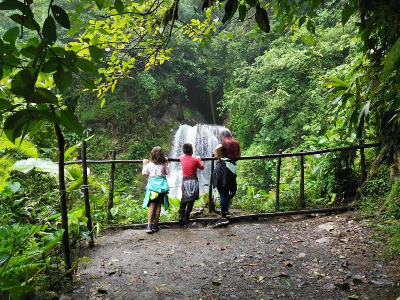 El Tigre Waterfall Viewpoint at El Tigre Waterfalls Monteverde